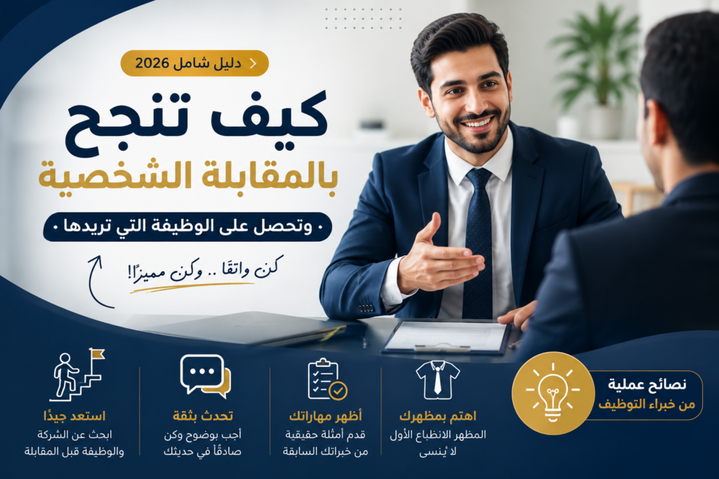 كيف تنجح بالمقابلة الشخصية وتحصل على الوظيفة في السعوديه